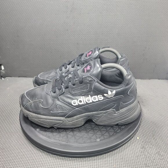 Adidas Falcon Shoes Womens Sz 8 Big Logo Athletic Training Sneakers - Picture 3 of 8